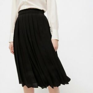 J.Crew Pleated Midi Skirt in Navy NWT Size 14